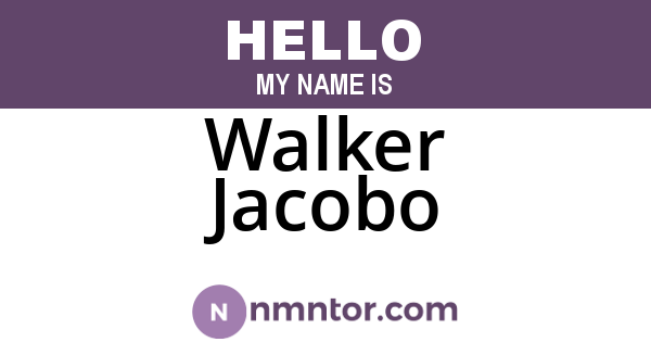 Walker Jacobo