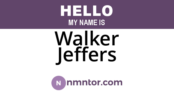 Walker Jeffers