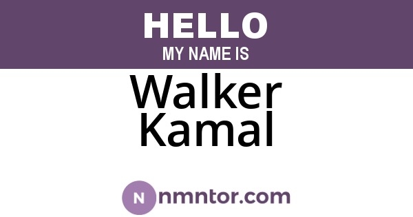 Walker Kamal