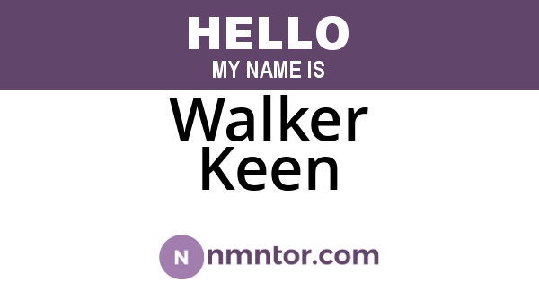Walker Keen