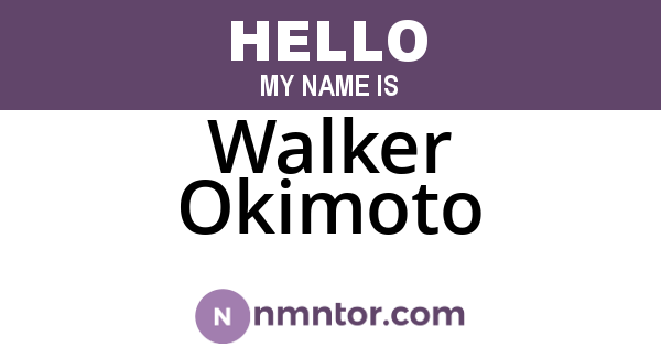 Walker Okimoto