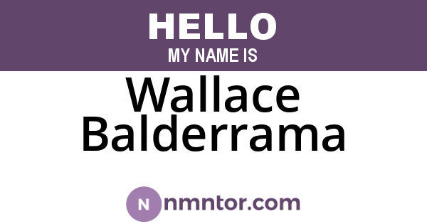 Wallace Balderrama