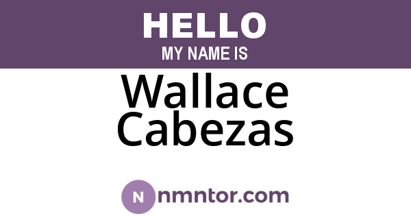 Wallace Cabezas