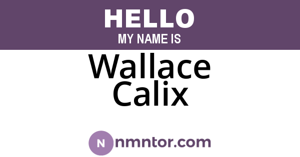 Wallace Calix