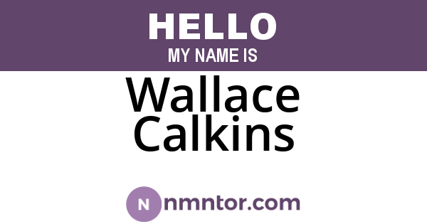 Wallace Calkins