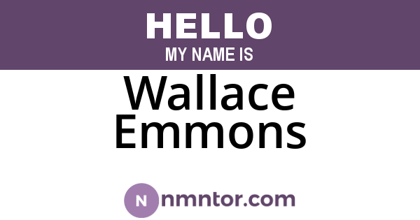 Wallace Emmons