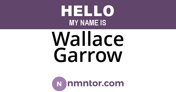 Wallace Garrow