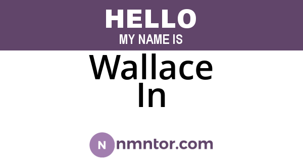 Wallace In