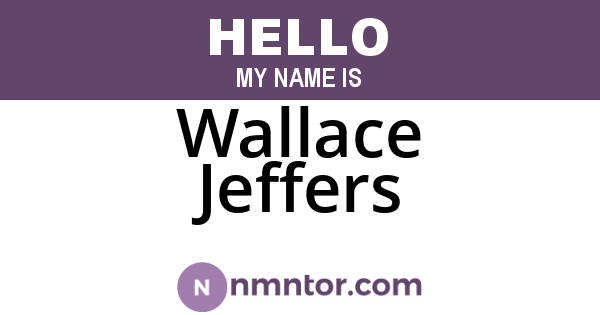 Wallace Jeffers