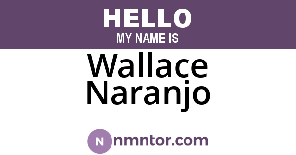 Wallace Naranjo