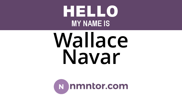 Wallace Navar