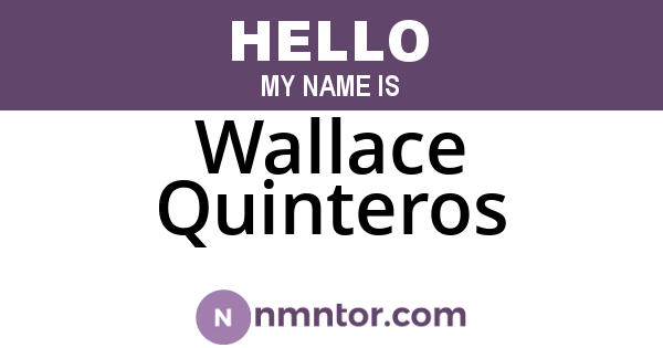 Wallace Quinteros