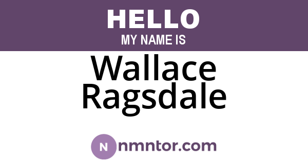 Wallace Ragsdale
