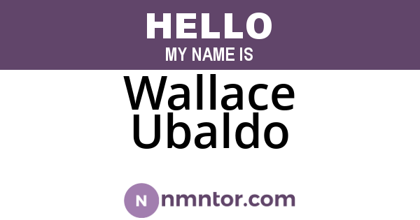 Wallace Ubaldo