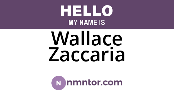 Wallace Zaccaria
