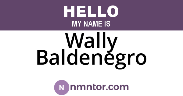 Wally Baldenegro