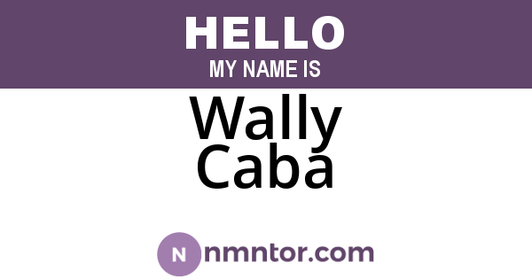 Wally Caba