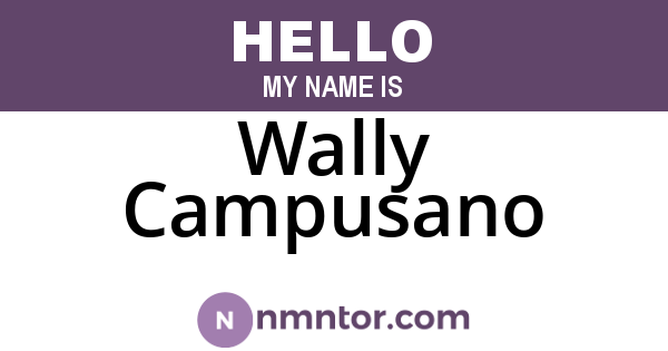 Wally Campusano