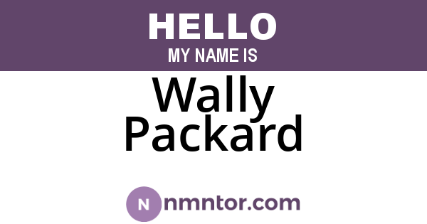 Wally Packard