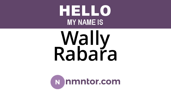 Wally Rabara