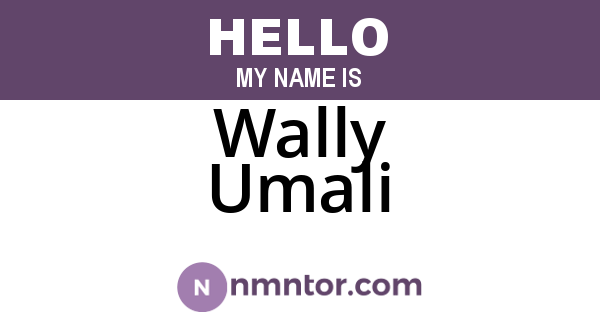 Wally Umali