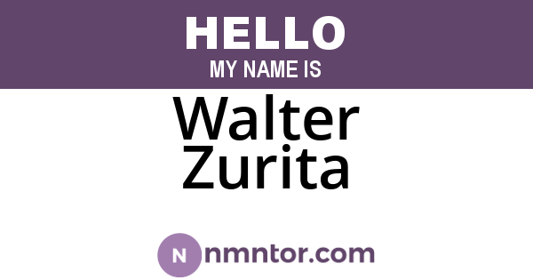 Walter Zurita