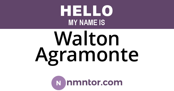 Walton Agramonte