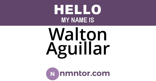Walton Aguillar