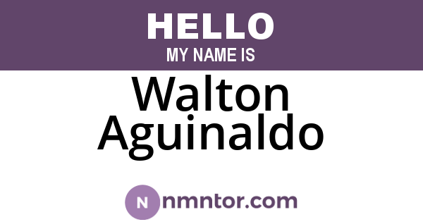 Walton Aguinaldo