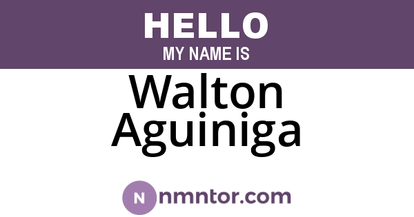Walton Aguiniga