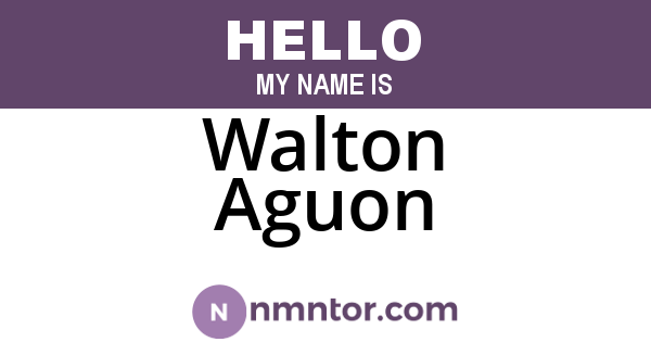 Walton Aguon