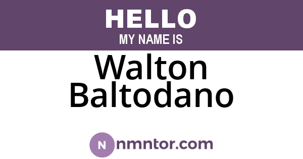 Walton Baltodano