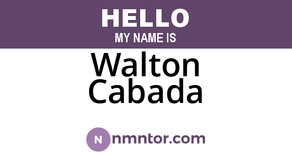 Walton Cabada