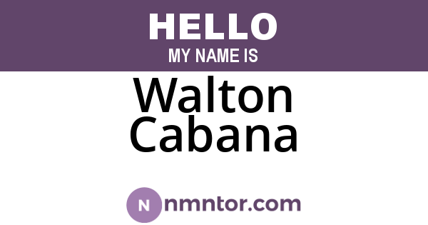 Walton Cabana