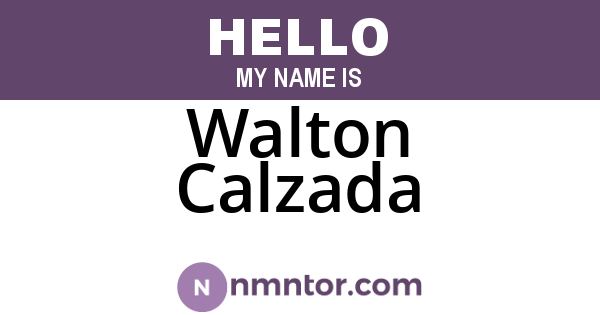 Walton Calzada