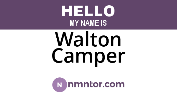Walton Camper