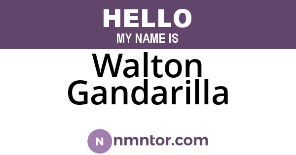 Walton Gandarilla