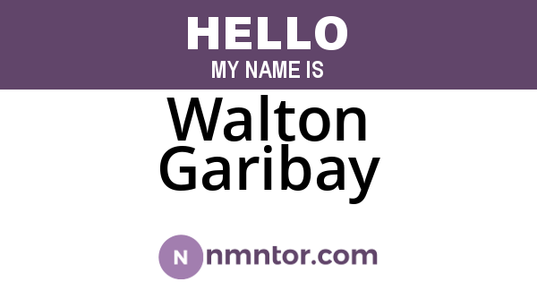 Walton Garibay