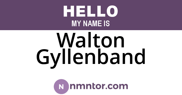Walton Gyllenband