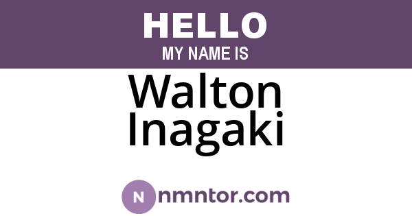 Walton Inagaki