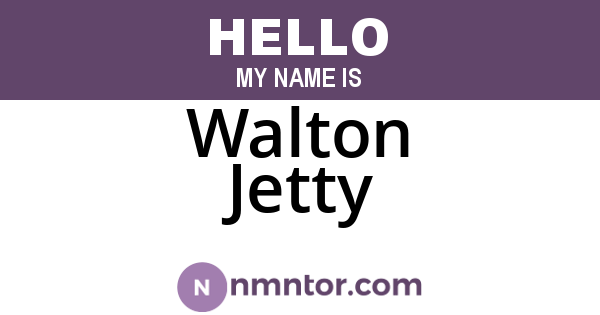 Walton Jetty