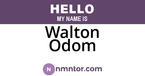 Walton Odom