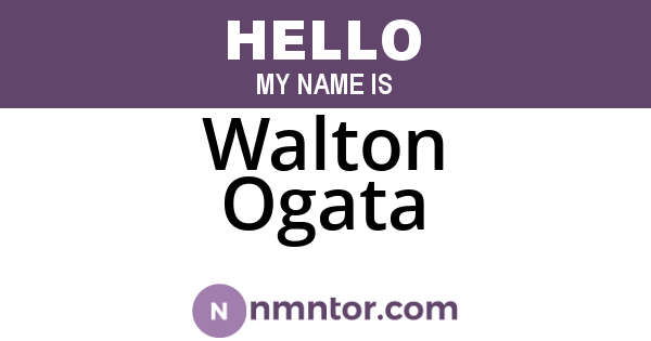 Walton Ogata