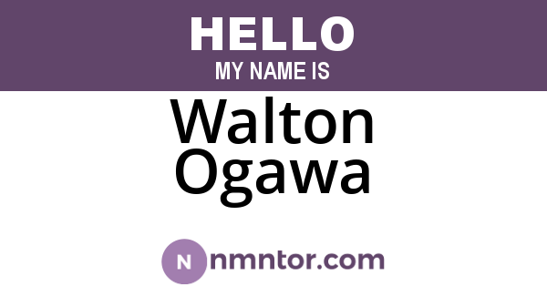 Walton Ogawa