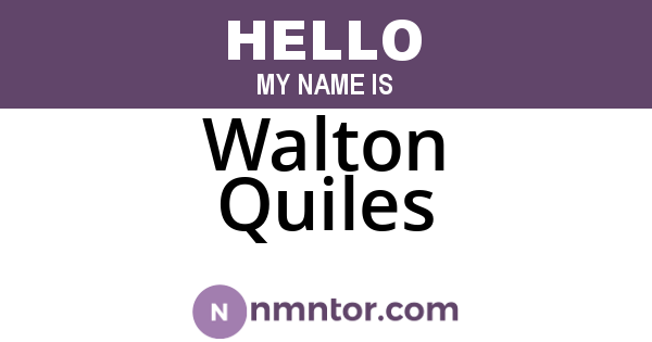 Walton Quiles