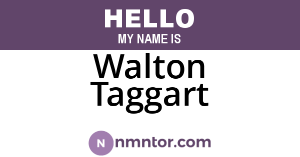 Walton Taggart