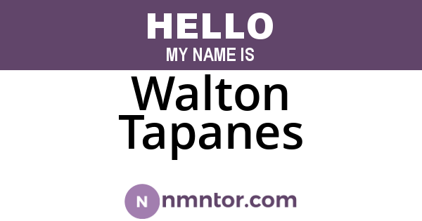 Walton Tapanes