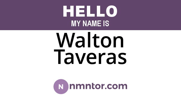 Walton Taveras