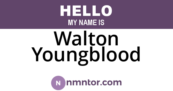 Walton Youngblood