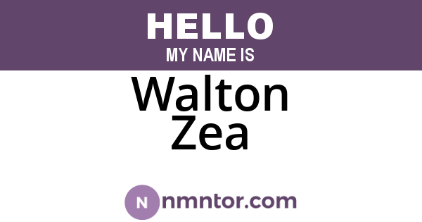 Walton Zea